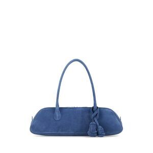 Magda Butrym Women Cerulean Blue Suede Shoulder Bag